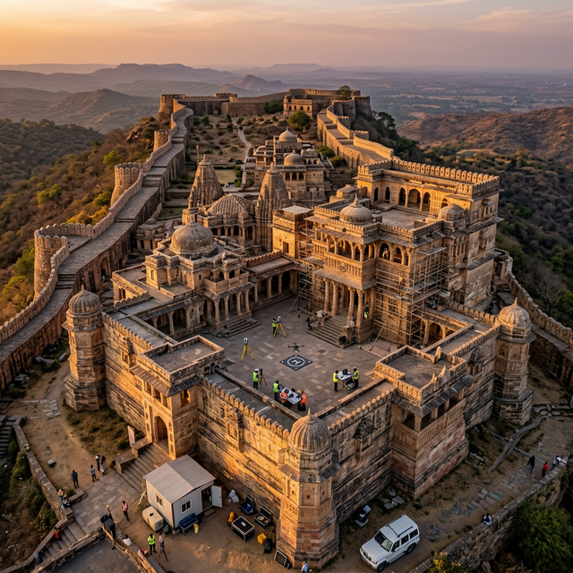 Heritage structure undergoing adaptive reuse documentation